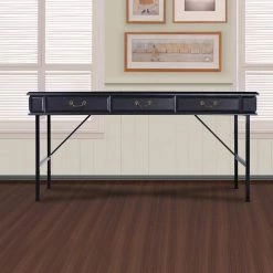 Jiffy 63 in. Rectangular Espresso Wood 0-Drawer Writing Desk by SAINT BIRCH -Basicwise Online Shop espresso saint birch writing desks sbyh1312wdep 31 1000