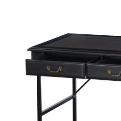 Jiffy 63 in. Rectangular Espresso Wood 0-Drawer Writing Desk by SAINT BIRCH -Basicwise Online Shop espresso saint birch writing desks sbyh1312wdep c3 1000