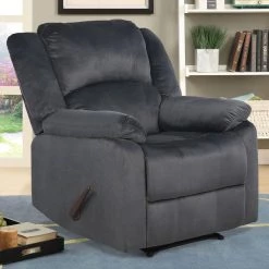 Brennan Comfort Gray Manual Recliner by Lifestyle Solutions 13 Brennan Comfort Gray Manual Recliner by Lifestyle Solutions -Basicwise Online Shop gray lifestyle solutions recliners rcpsdm2616 31 1000
