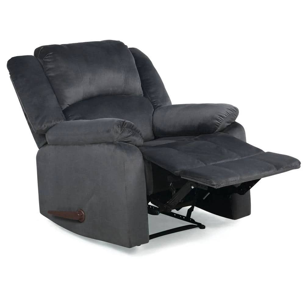 Brennan Comfort Gray Manual Recliner by Lifestyle Solutions 4 Brennan Comfort Gray Manual Recliner by Lifestyle Solutions - Image 4