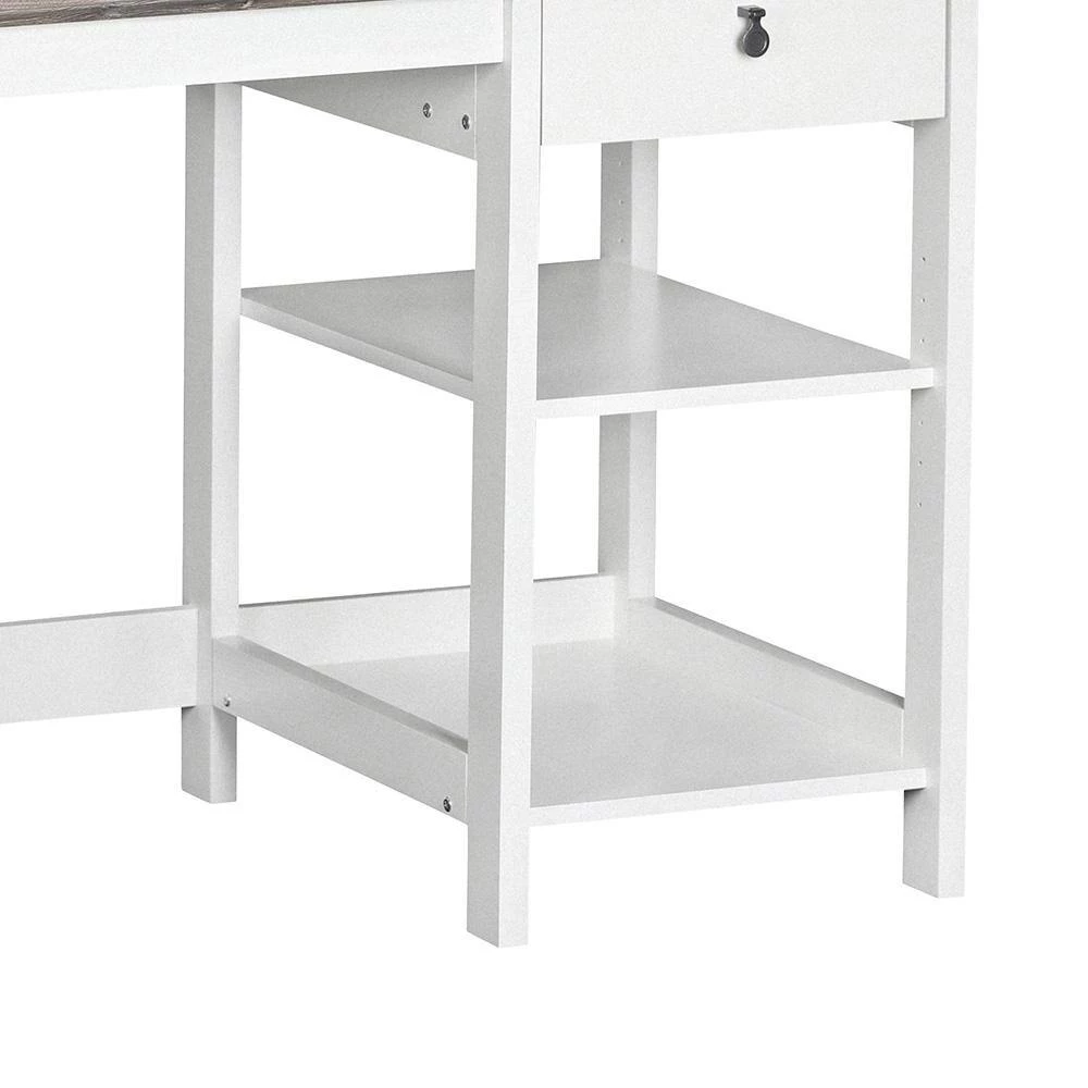 Finley 59 in. Gray Oak Writing Desk by SAINT BIRCH 6 Finley 59 in. Gray Oak Writing Desk by SAINT BIRCH - Image 6