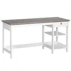 Finley 59 in. Gray Oak Writing Desk by SAINT BIRCH