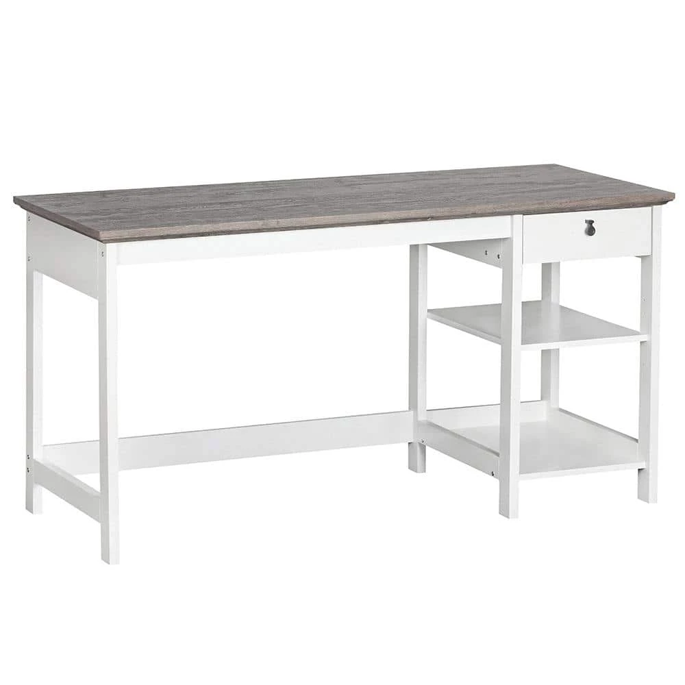 Finley 59 in. Gray Oak Writing Desk by SAINT BIRCH 1 Finley 59 in. Gray Oak Writing Desk by SAINT BIRCH