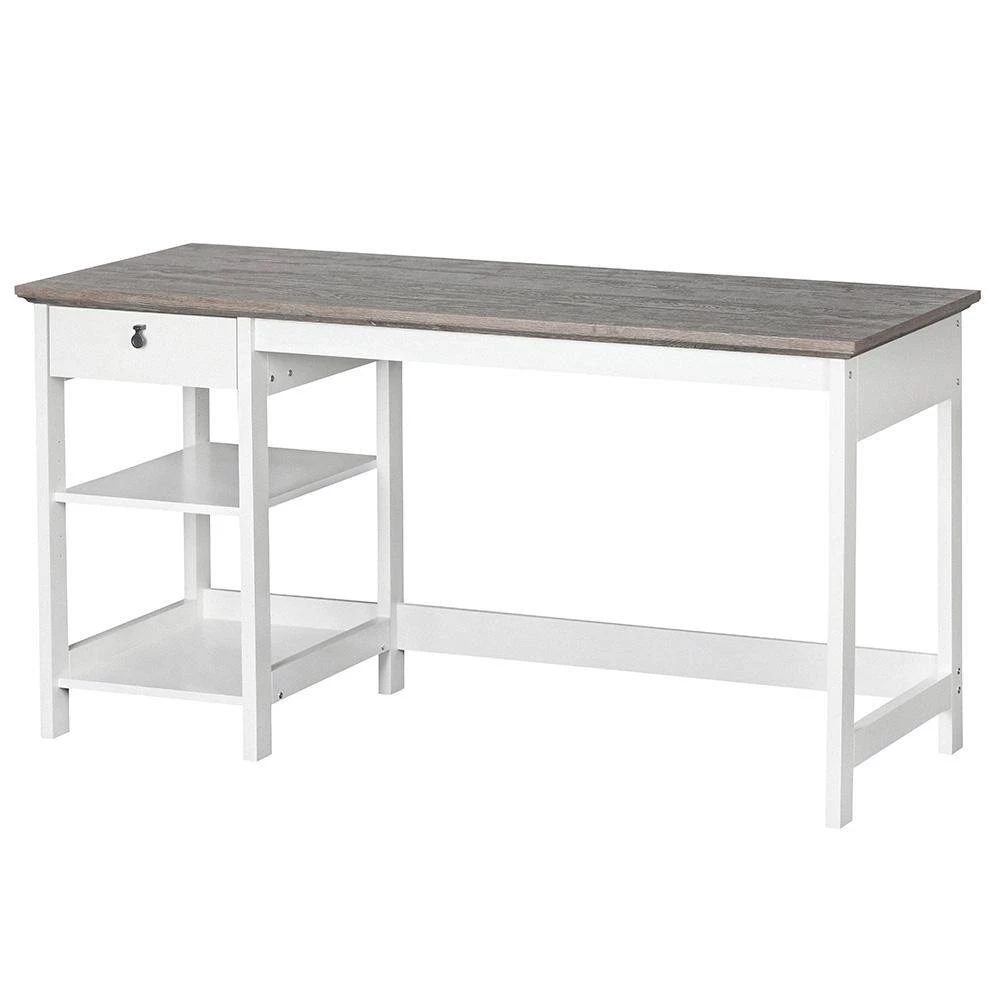 Finley 59 in. Gray Oak Writing Desk by SAINT BIRCH 2 Finley 59 in. Gray Oak Writing Desk by SAINT BIRCH - Image 2