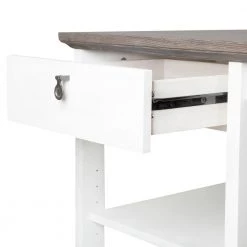 Finley 47.3 in. Gray Oak Writing Desk by SAINT BIRCH -Basicwise Online Shop gray oak saint birch writing desks sbfl1125wdwg 77 1000