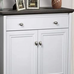 Olivia Gray Oak and White Accent Cabinet by SAINT BIRCH -Basicwise Online Shop gray oak white saint birch accent cabinets sbov4025sgwg 44 1000