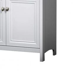 Olivia Gray Oak and White Accent Cabinet by SAINT BIRCH -Basicwise Online Shop gray oak white saint birch accent cabinets sbov4025sgwg 4f 1000