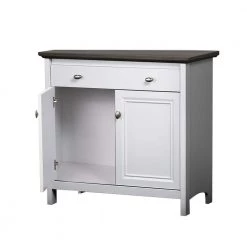 Olivia Gray Oak and White Accent Cabinet by SAINT BIRCH -Basicwise Online Shop gray oak white saint birch accent cabinets sbov4025sgwg 77 1000