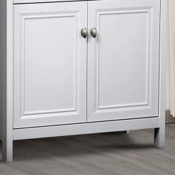 Olivia Gray Oak and White Accent Cabinet by SAINT BIRCH -Basicwise Online Shop gray oak white saint birch accent cabinets sbov4025sgwg fa 1000