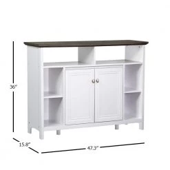 Olivia 15.8 in. Gray Oak and White Rectangular Wood Console Table by SAINT BIRCH 16 Olivia 15.8 in. Gray Oak and White Rectangular Wood Console Table by SAINT BIRCH -Basicwise Online Shop gray oak white saint birch console tables sbov7025cswg 76 1000