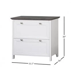 Olivia Gray Oak and White File Cabinet by SAINT BIRCH -Basicwise Online Shop gray oak white saint birch file cabinets sbov4125lfwg 76 1000