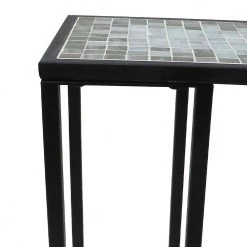 Lori 13 in. Gray 20 in. Square Tile End Table by SAINT BIRCH 12 Lori 13 in. Gray 20 in. Square Tile End Table by SAINT BIRCH -Basicwise Online Shop gray saint birch end side tables sbshomt014 4f 1000