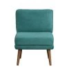 Dan Teal Microfiber Upholstered Chair by Lifestyle Solutions
