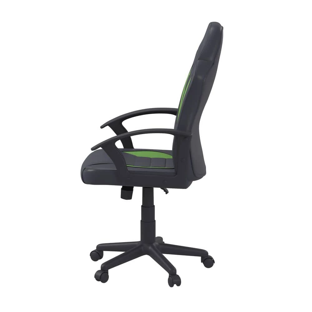 Wilson Green Vegan Leather Gaming Chair by Lifestyle Solutions 6 Wilson Green Vegan Leather Gaming Chair by Lifestyle Solutions - Image 6