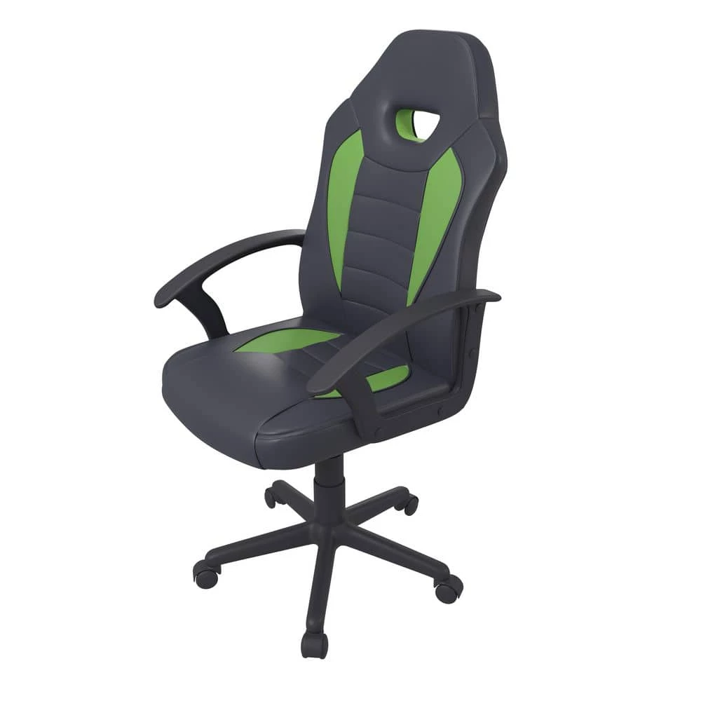Wilson Green Vegan Leather Gaming Chair by Lifestyle Solutions 7 Wilson Green Vegan Leather Gaming Chair by Lifestyle Solutions - Image 7