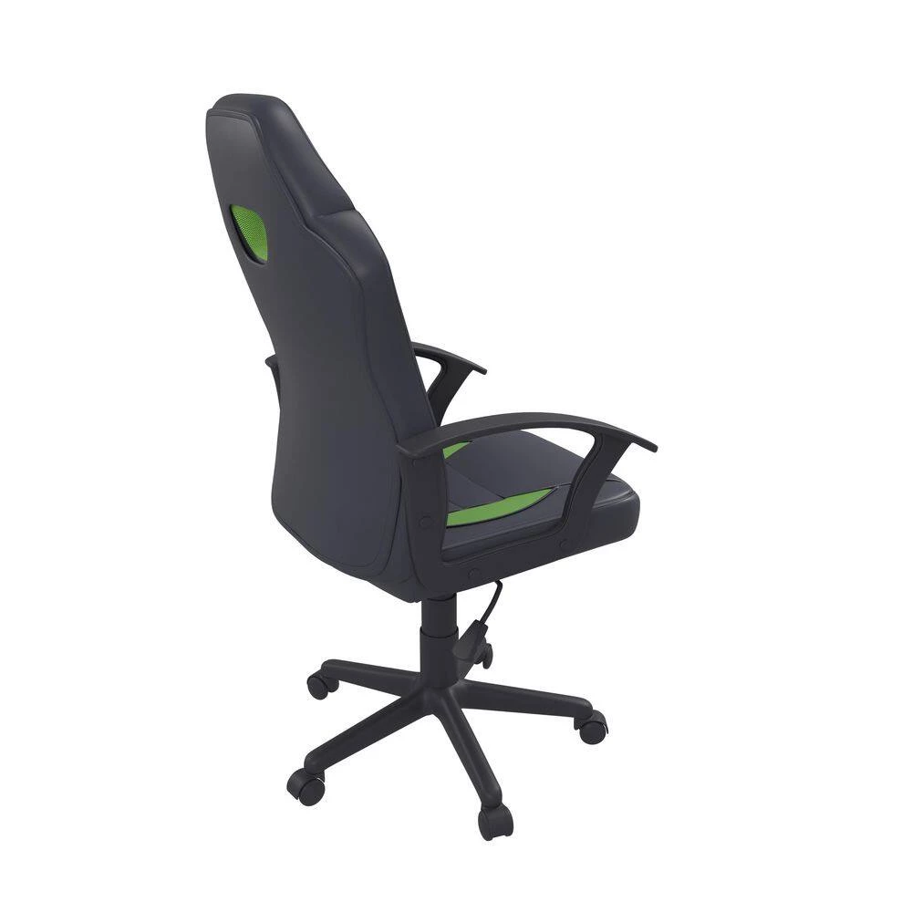 Wilson Green Vegan Leather Gaming Chair by Lifestyle Solutions 5 Wilson Green Vegan Leather Gaming Chair by Lifestyle Solutions - Image 5