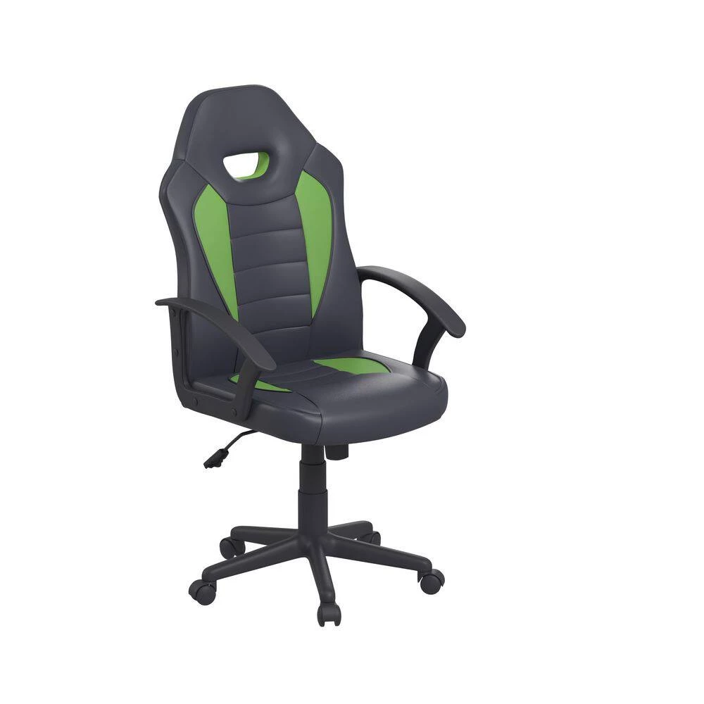 Wilson Green Vegan Leather Gaming Chair by Lifestyle Solutions 4 Wilson Green Vegan Leather Gaming Chair by Lifestyle Solutions - Image 4