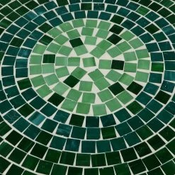 Lori 14 in. Green 21 in. Round Tile End Table by SAINT BIRCH 13 Lori 14 in. Green 21 in. Round Tile End Table by SAINT BIRCH -Basicwise Online Shop green saint birch end side tables sbshomt008 1f 1000