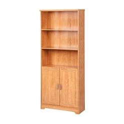 Basicwise Online Shop -Basicwise Online Shop honey maple saint birch bookcases bookshelves sbsf37686bkhm e1 1000