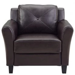 Romeo in Java Faux Leather Chair by Lifestyle Solutions