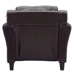 Romeo in Java Faux Leather Chair by Lifestyle Solutions -Basicwise Online Shop java lifestyle solutions accent chairs lshrfs1cp3003r 66 1000