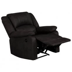 Anya Reflex 22 in. Width Standard Java Fabric Adjustable Headrest 1 Position Recliner by Lifestyle Solutions