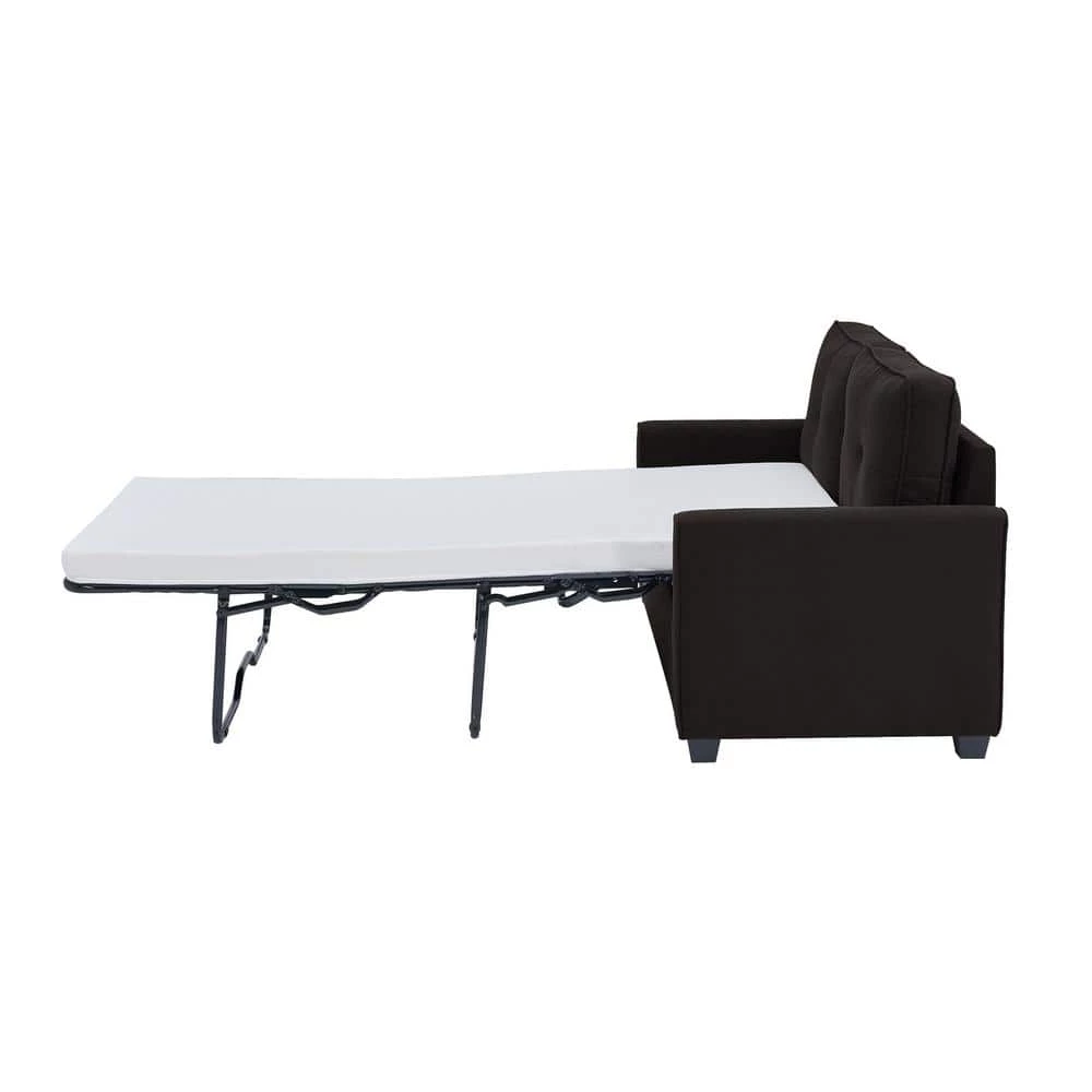 Agusta 30 in. Java Linen 2-Seater Twin Sleeper Convertible Sofa Bed with Slope Arms by Lifestyle Solutions 7 Agusta 30 in. Java Linen 2-Seater Twin Sleeper Convertible Sofa Bed with Slope Arms by Lifestyle Solutions - Image 7