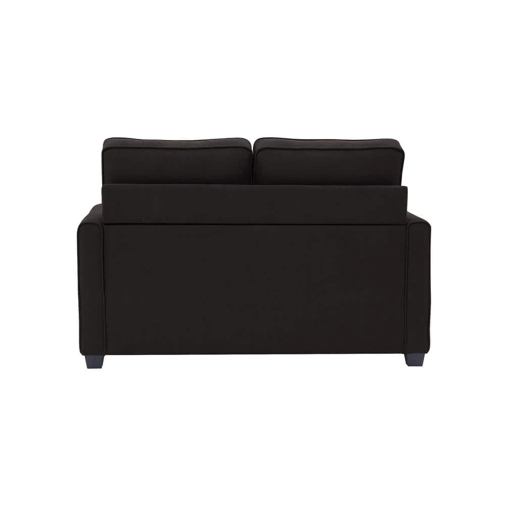 Agusta 30 in. Java Linen 2-Seater Twin Sleeper Convertible Sofa Bed with Slope Arms by Lifestyle Solutions 4 Agusta 30 in. Java Linen 2-Seater Twin Sleeper Convertible Sofa Bed with Slope Arms by Lifestyle Solutions - Image 4