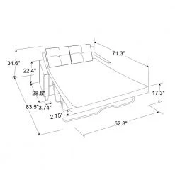 Agusta 30 in. Java Linen 2-Seater Twin Sleeper Convertible Sofa Bed with Slope Arms by Lifestyle Solutions 20 Agusta 30 in. Java Linen 2-Seater Twin Sleeper Convertible Sofa Bed with Slope Arms by Lifestyle Solutions -Basicwise Online Shop java lifestyle solutions sofa beds lsplptu2503 76 1000