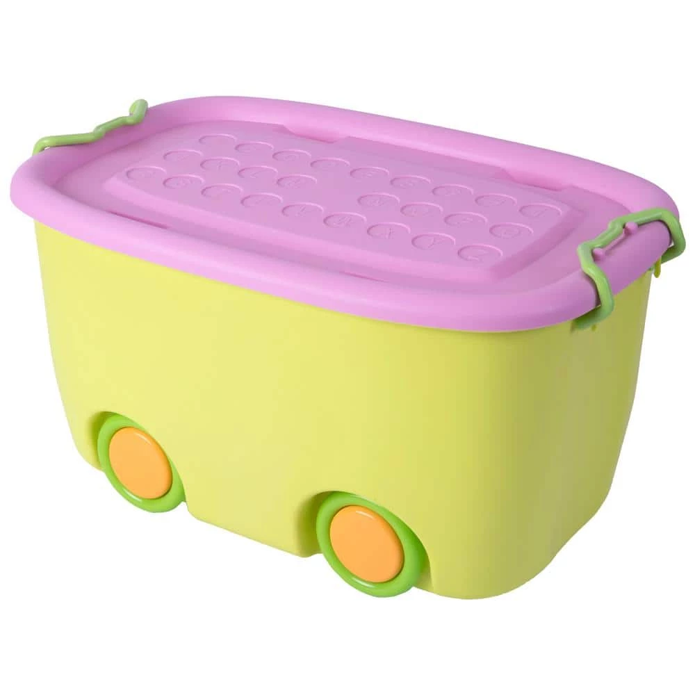 Yellow Toy Storage Box Large by Basicwise 4 Yellow Toy Storage Box Large by Basicwise - Image 4