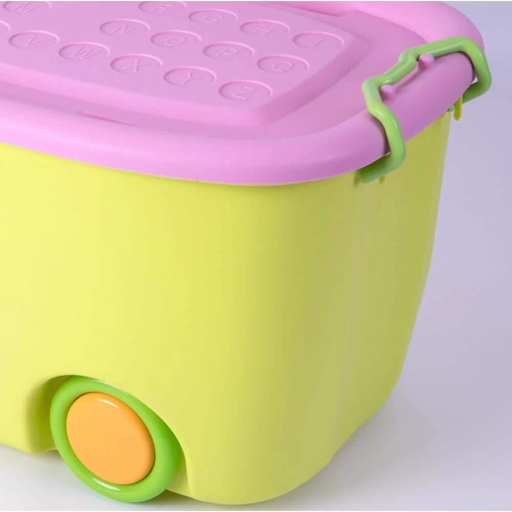 Yellow Toy Storage Box Large by Basicwise 2 Yellow Toy Storage Box Large by Basicwise - Image 2