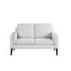Naik Collection 31.8 Light Gray Loveseat with Polyester Upholstered Straight Arms by Lifestyle Solutions