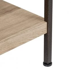 Langer 66 in. Light Oak/Bronze 4-Shelf Standard Bookcase by SAINT BIRCH -Basicwise Online Shop light oak bronze saint birch bookcases bookshelves sbsf3006bklo c3 1000