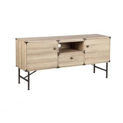 Langer 63 in. Light Wood Media Console Fits TV's up to 70 in. by SAINT BIRCH