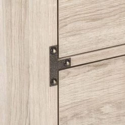 Langer 63 in. Light Wood Media Console Fits TV's up to 70 in. by SAINT BIRCH -Basicwise Online Shop light oak saint birch media storage sbsf4106mclo c3 1000