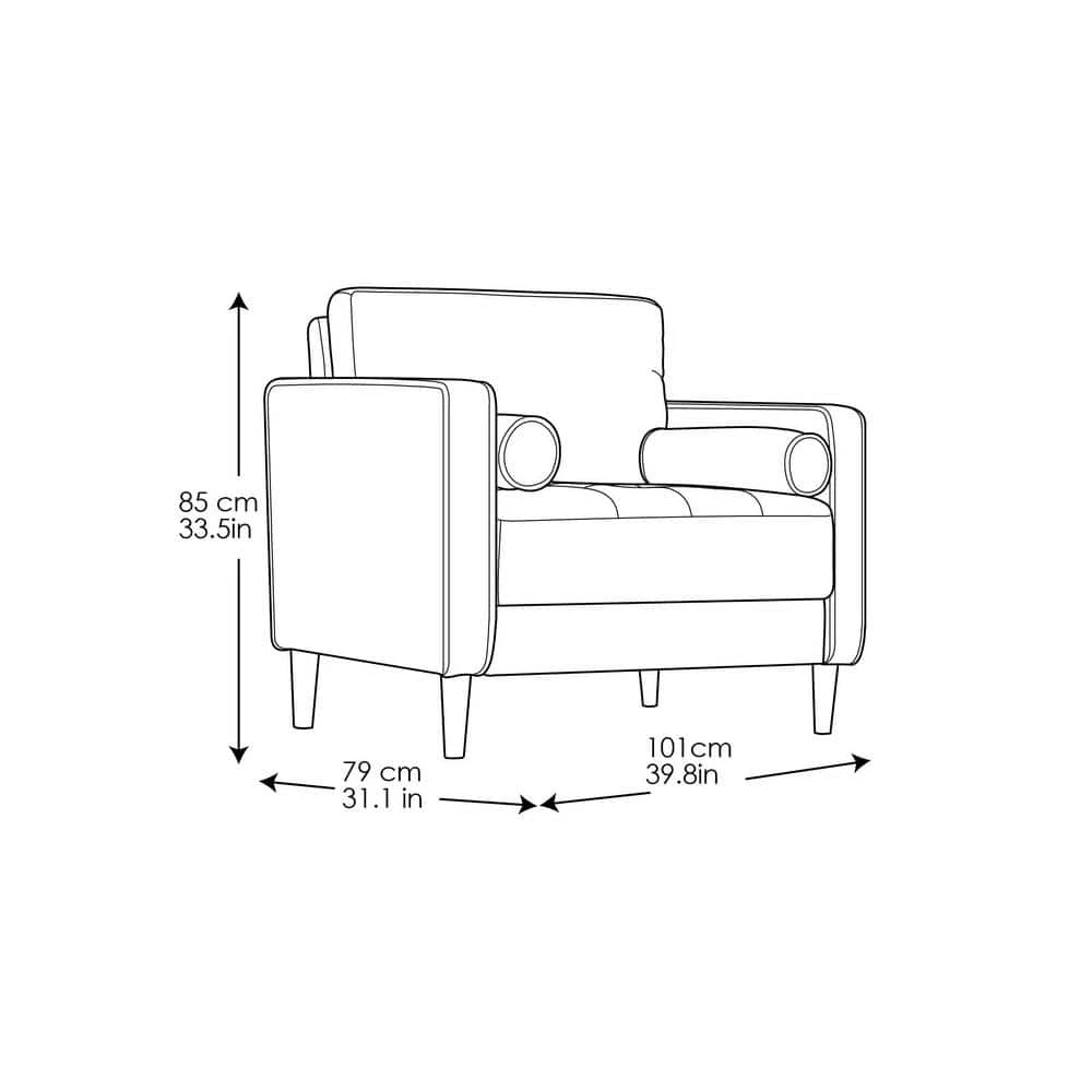 Lillith Navy Blue Mid Century Modern Chair by Lifestyle Solutions 3 Lillith Navy Blue Mid Century Modern Chair by Lifestyle Solutions - Image 3