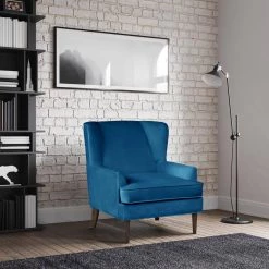 Chadwick Navy Blue Accent Chair by Lifestyle Solutions -Basicwise Online Shop navy lifestyle solutions accent chairs lschws1km2551 31 1000