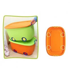 Orange and Green Mobile Toy Box by Basicwise -Basicwise Online Shop orange green basicwise toy boxes qi003221 a0 1000