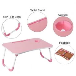 Pink Bed Tray Laptop Foldable Table, Kids Lap Desk Homework Table by Basicwise 6 Pink Bed Tray Laptop Foldable Table, Kids Lap Desk Homework Table by Basicwise -Basicwise Online Shop pink basicwise kids desks qi003987 pk 44 1000