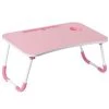 Pink Bed Tray Laptop Foldable Table, Kids Lap Desk Homework Table by Basicwise