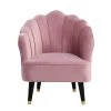 Jenna Accent Chair in Pink by Lifestyle Solutions