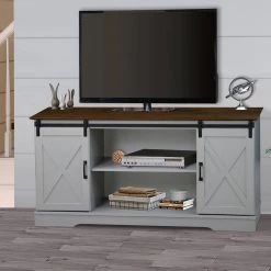 Terry 56 in. Rosewook Grain Cape Code Gray Tv Stand Fits TV's up to 56 in. by SAINT BIRCH -Basicwise Online Shop rosewook grain and cape code gray saint birch tv stands sbfl7122tvrg 31 1000