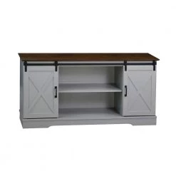 Terry 56 in. Rosewook Grain Cape Code Gray Tv Stand Fits TV's up to 56 in. by SAINT BIRCH