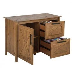 Houston Rustic Brown Lateral File Cabinet with 1-Door and 2-Drawers by SAINT BIRCH -Basicwise Online Shop rustic brown saint birch file cabinets sbsf4202fcrb 77 1000