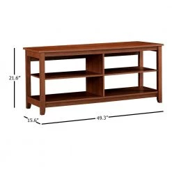 Salisbury 47.71 in. Rustic Brown TV Stand Fits TV's up to 50 in. by SAINT BIRCH -Basicwise Online Shop rustic brown saint birch tv stands sbgm7021tvbm 1f 1000