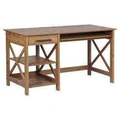 Houston 47.24 in. Rustic Brown Writing Desk by SAINT BIRCH