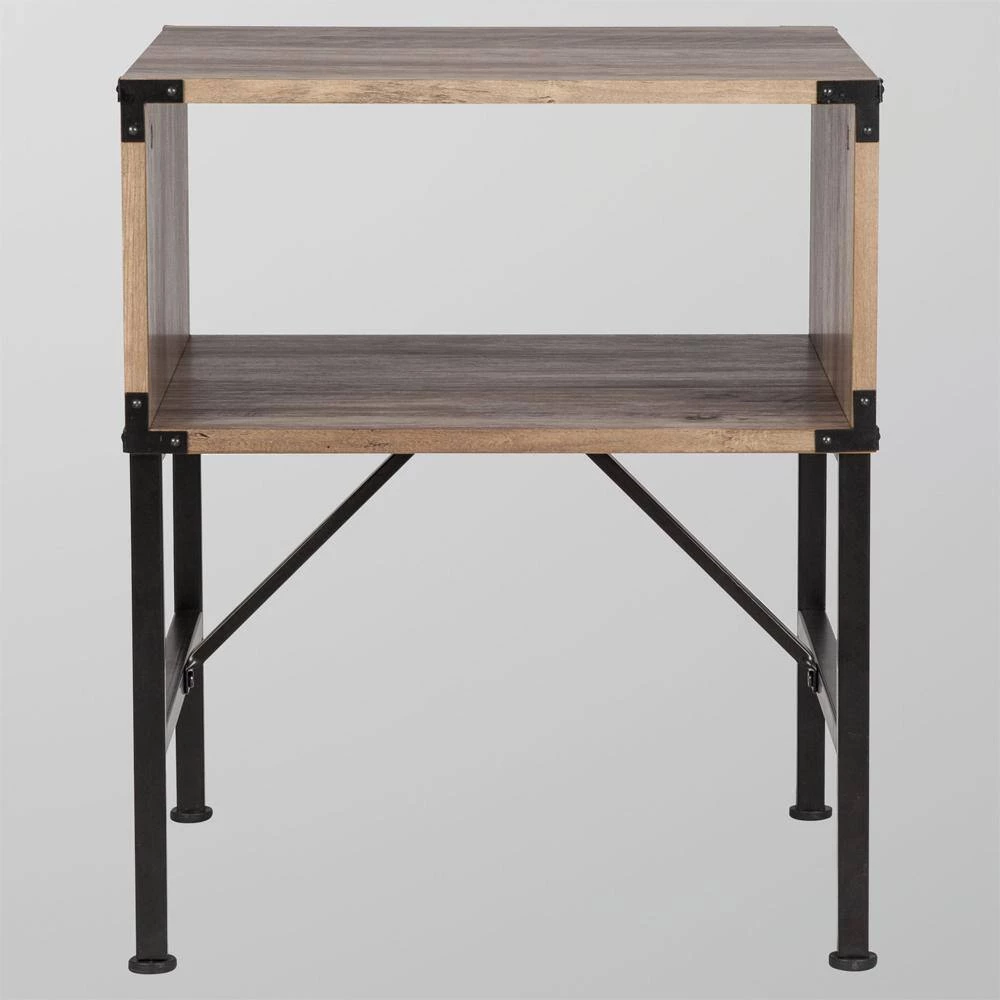 Cambridge 3- Piece Rustic Oak Rectangle Wood Top Coffee Table Set (1 Coffee x 2 End Tables) by SAINT BIRCH 5 Cambridge 3- Piece Rustic Oak Rectangle Wood Top Coffee Table Set (1 Coffee x 2 End Tables) by SAINT BIRCH - Image 5