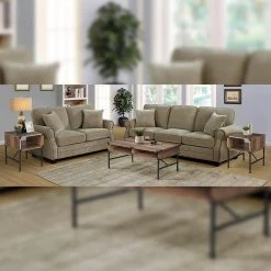 Cambridge 3- Piece Rustic Oak Rectangle Wood Top Coffee Table Set (1 Coffee x 2 End Tables) by SAINT BIRCH 17 Cambridge 3- Piece Rustic Oak Rectangle Wood Top Coffee Table Set (1 Coffee x 2 End Tables) by SAINT BIRCH -Basicwise Online Shop rustic oak saint birch coffee tables sbof86018701 31 1000