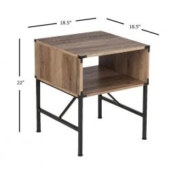 Cambridge 3- Piece Rustic Oak Rectangle Wood Top Coffee Table Set (1 Coffee x 2 End Tables) by SAINT BIRCH 14 Cambridge 3- Piece Rustic Oak Rectangle Wood Top Coffee Table Set (1 Coffee x 2 End Tables) by SAINT BIRCH -Basicwise Online Shop rustic oak saint birch coffee tables sbof86018701 44 1000