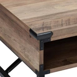 Cambridge Rustic Oak Coffee Table by SAINT BIRCH -Basicwise Online Shop rustic oak saint birch coffee tables sbof8601ctro c3 1000